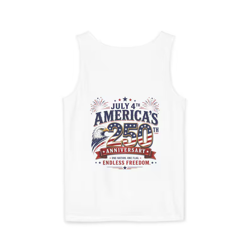 America 250th Anniversary July 4th Patriotic Tank Top gallery