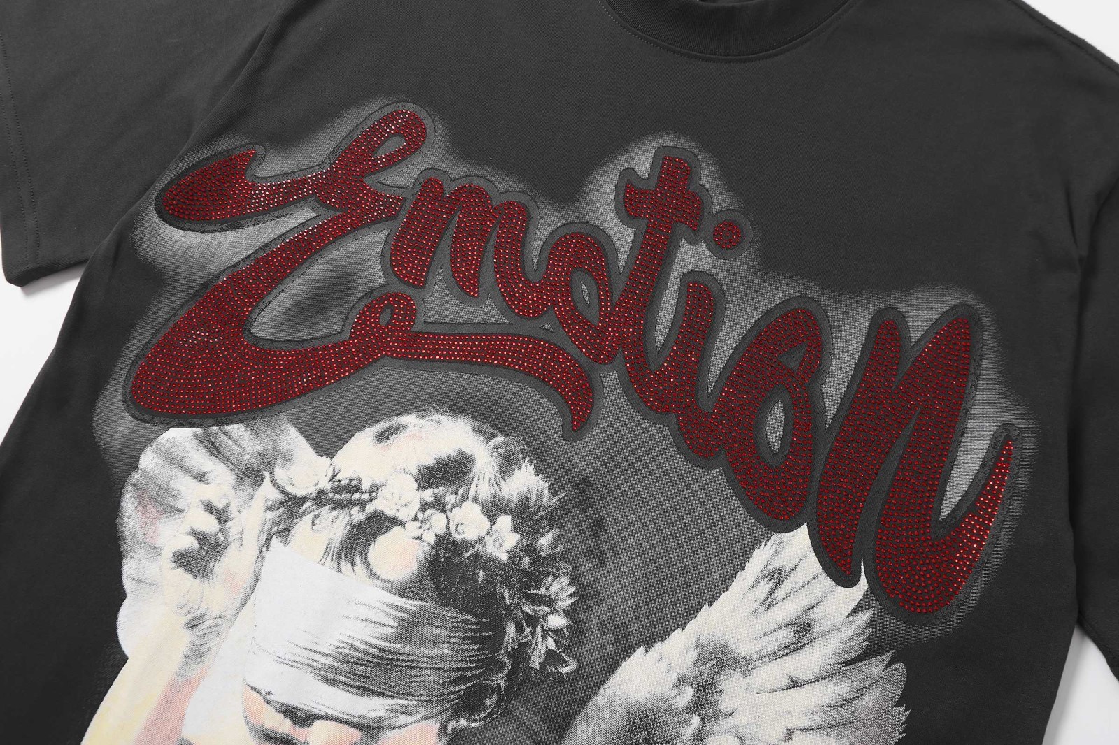 Mixed Emotio Graphic Tee Shirt Black Short Sleeve S-M-L-XL gallery