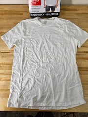 L / LARGE – WHITE – 6 PACK – Kirkland Signature Men’s Cotton Crew Neck T-Shirts