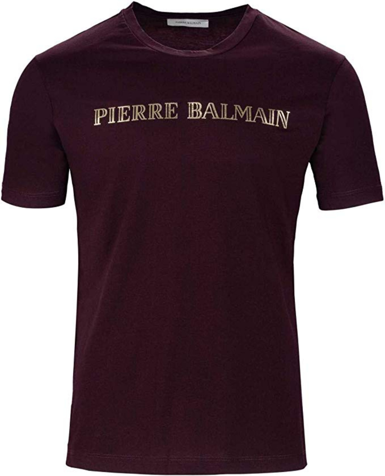 Pierre Balmain Mens Iconic Top Logoshirt Gold Logo Shirt Kurzarm T-Shirt 52 XL