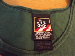 MENS RACERBACK TEE SHIRT size large U.S.A. OLYMPIC BRAND APPAREL choose color