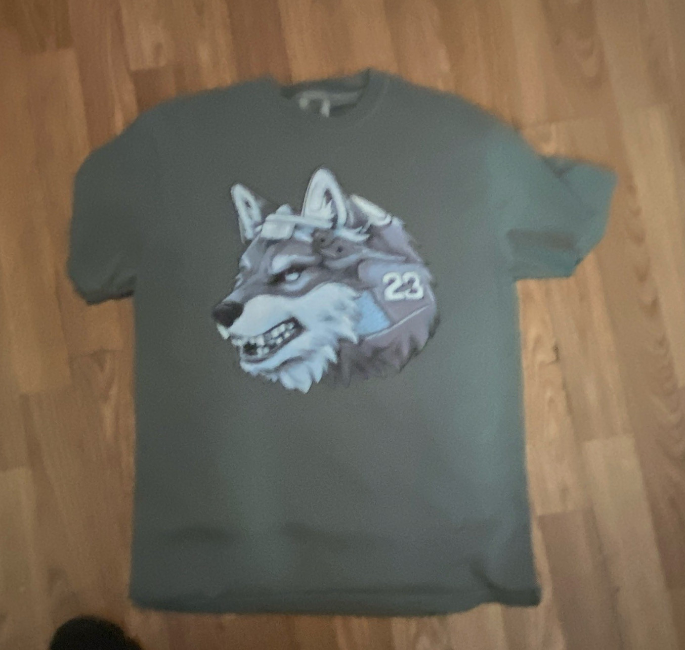 Comfort Colors Men’s Gray Wolf Graphic Print Crew Neck Short Sleeve T-Shirt, M gallery