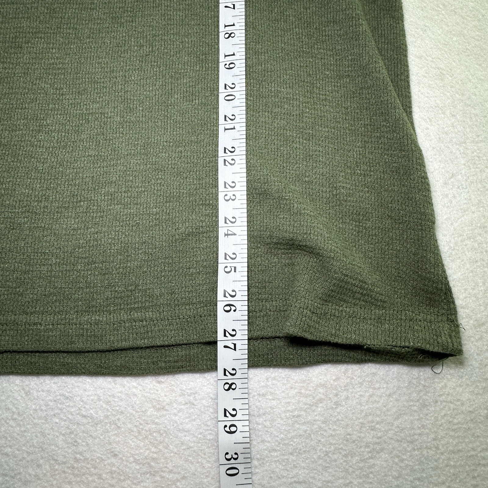 Realtree Shirt Mens Medium Thermal Henley Waffle Knit Casual Outdoor Green gallery