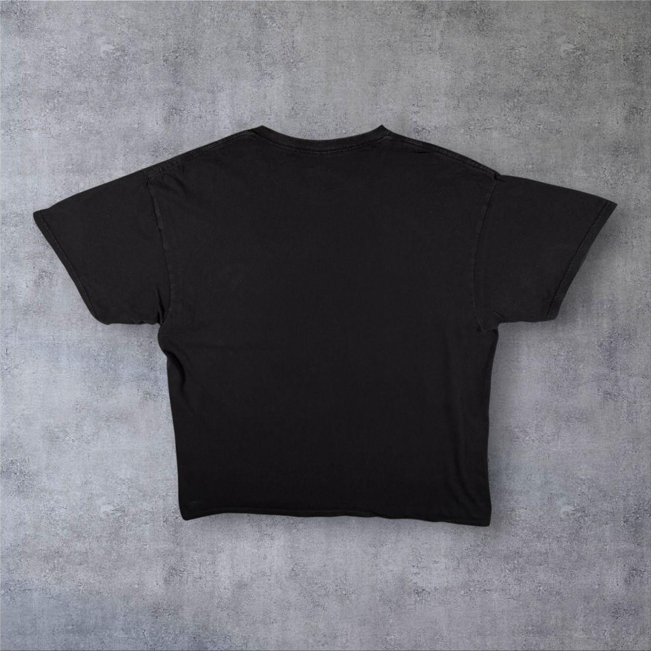 DOM Goth Wolf Animal Wildlife Graphic Black Cotton T-Shirt XL gallery