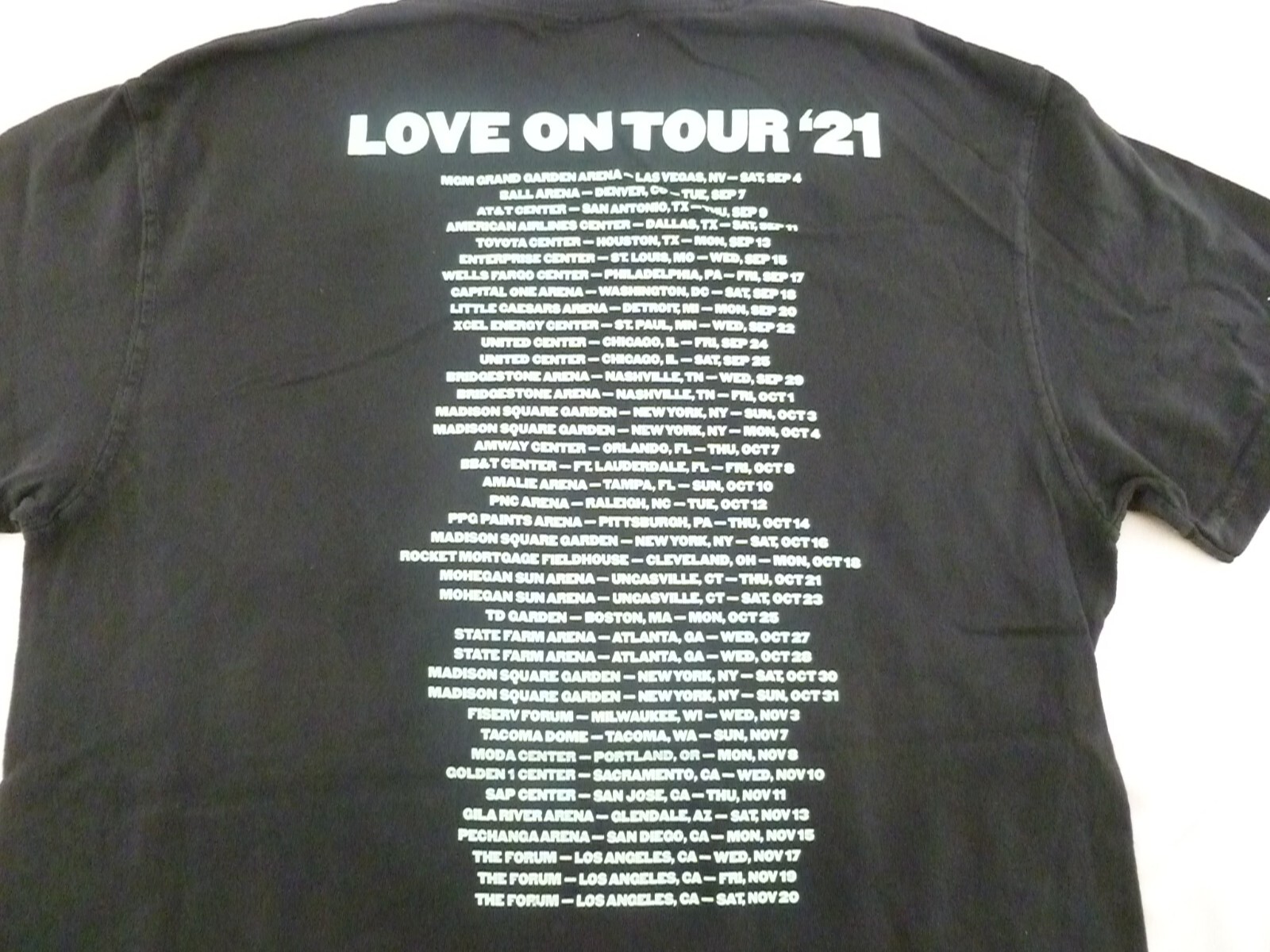 NEW Comfort Color Harry Styles Love On Tour '21 Black Tee Shirt-Large gallery