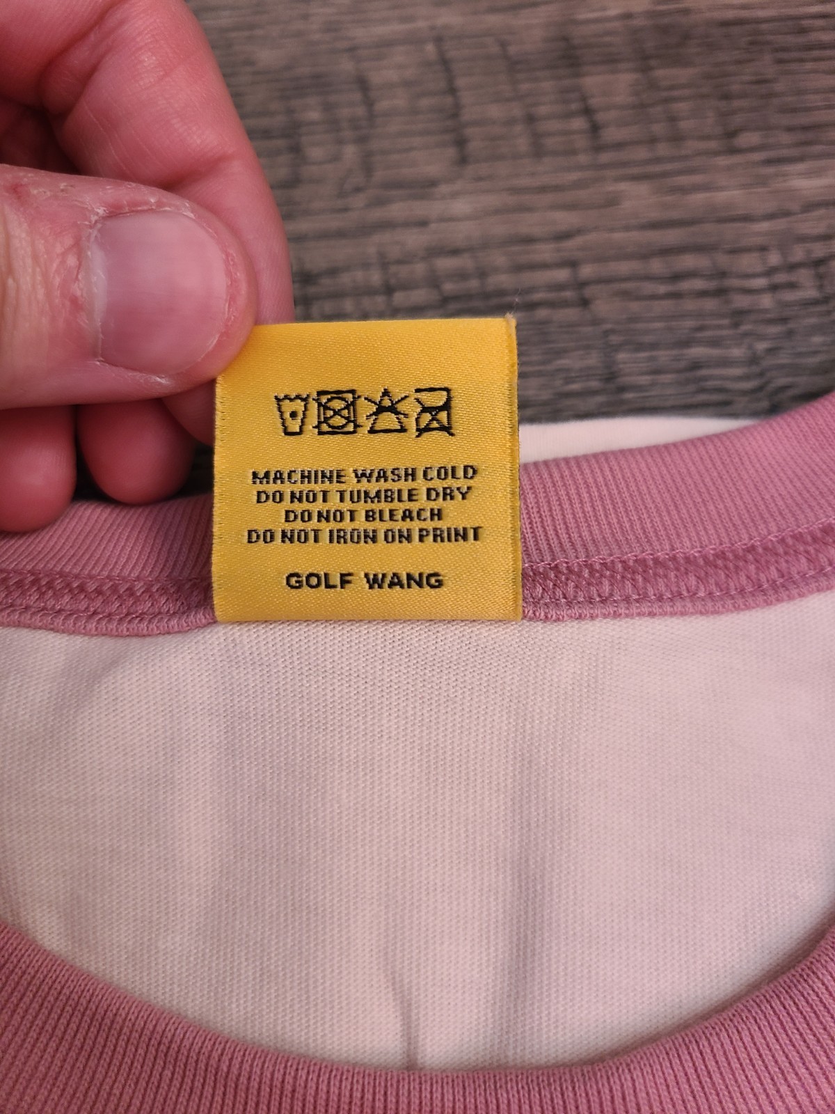Golf Wang Pink Ringer T-Shirt with Contrasting Trim Size L gallery