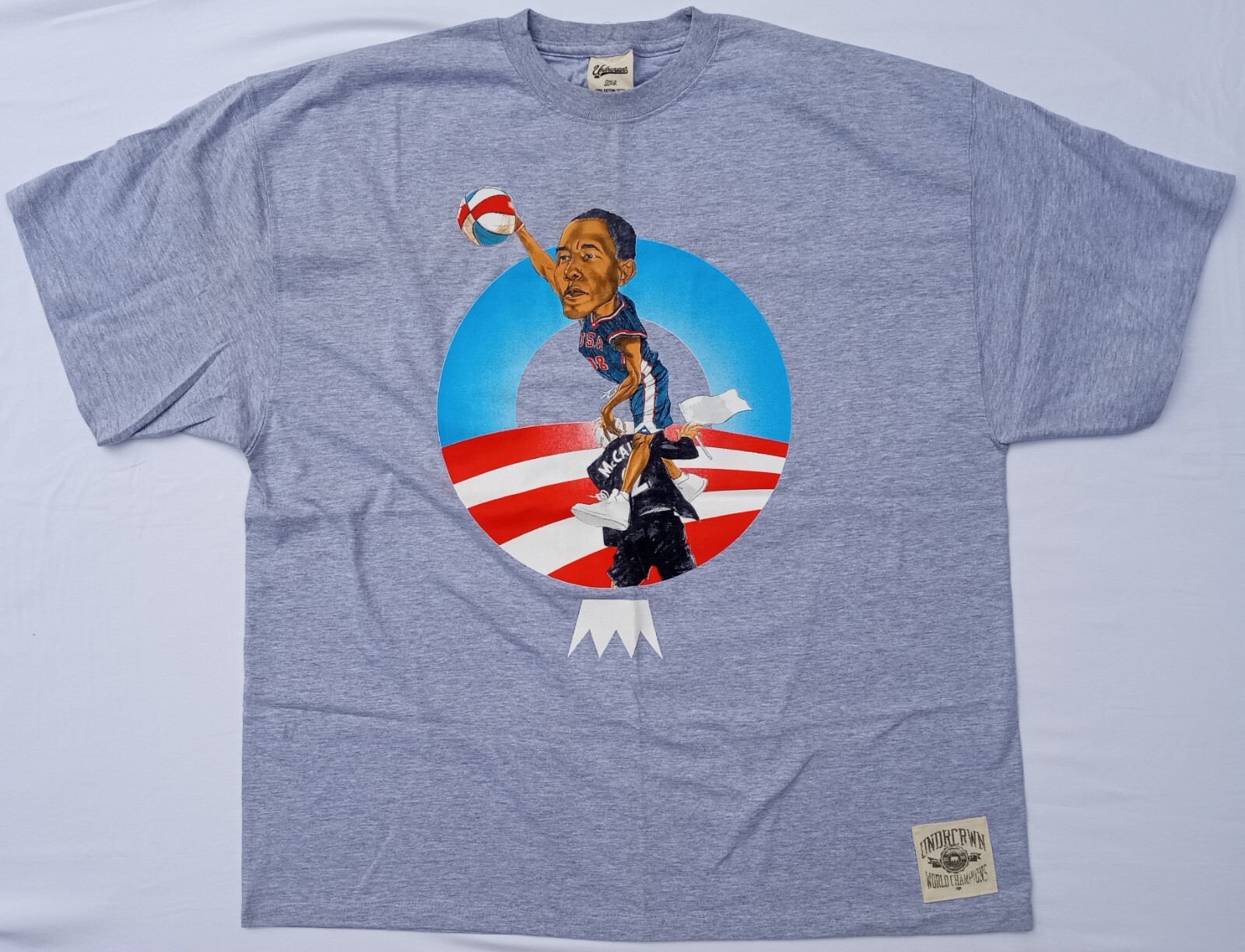 Vintage UNKNWN Streetwear Tee OBAMA over McCain Sz 2XL gallery