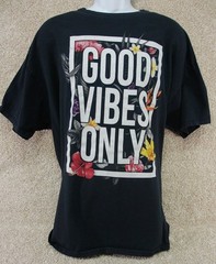 DOM Good Vibes Only T-Shirt Size XXL Black Graphic Tee (See Photo)