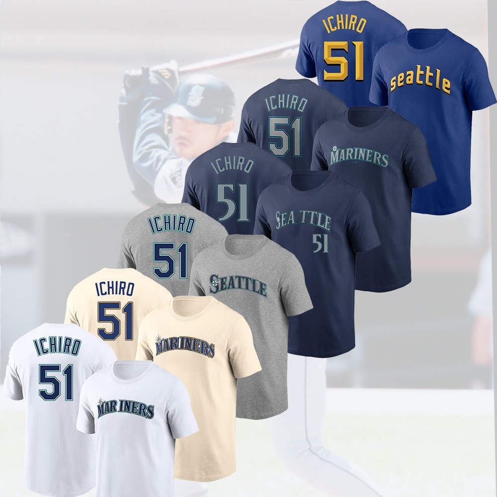 HOT NEW – Ichiro Suzuki #51 Seattle Mariners Player Name & Number For Fans Gift