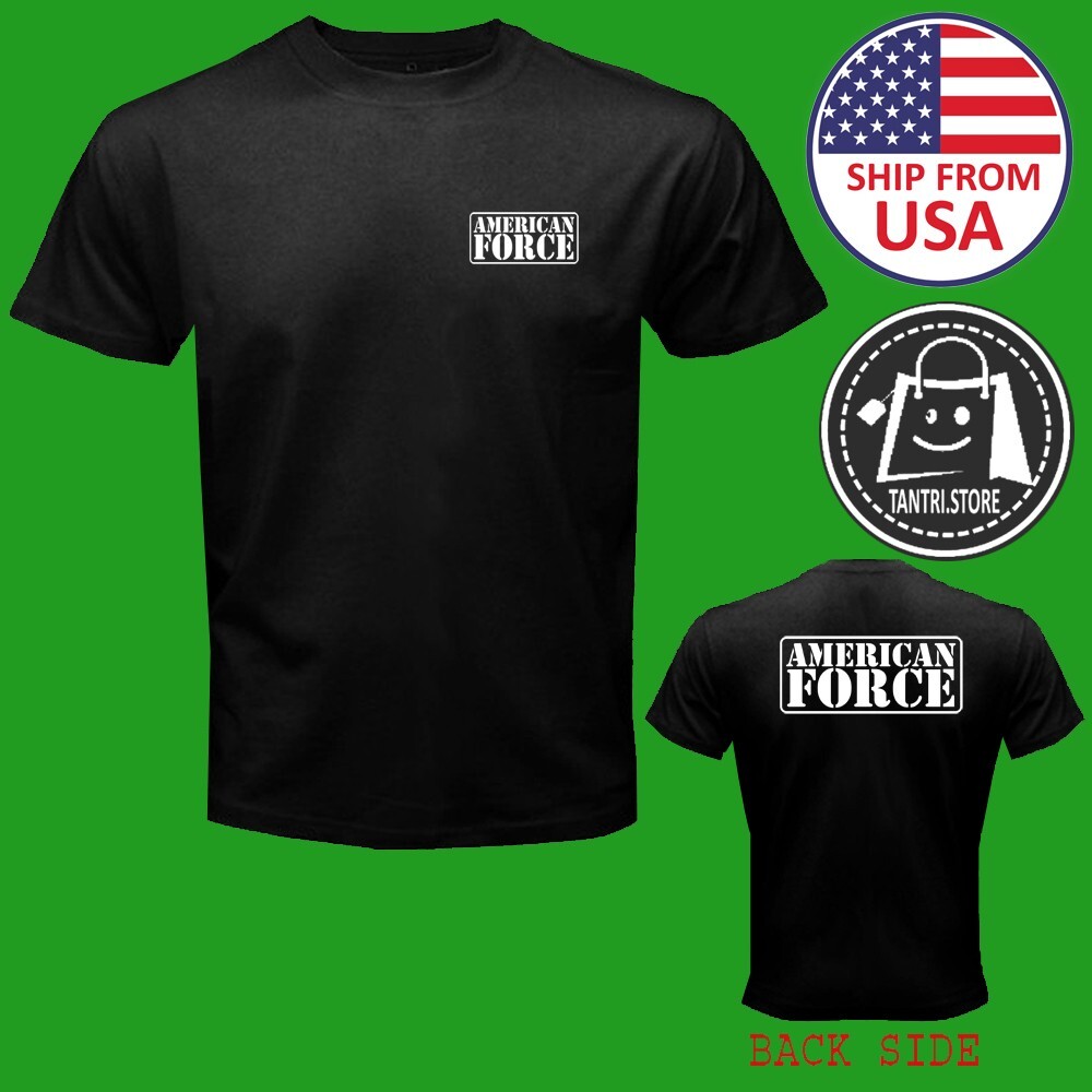 American Force Wheels Racing Car Men’s Black Size S to 5XL