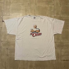 Vintage white tee Mr. Clean graphic size XL