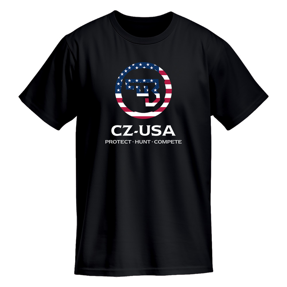 CZ USA Protect hunt compete Logo funny T shirt Made In USA Size S -5XL