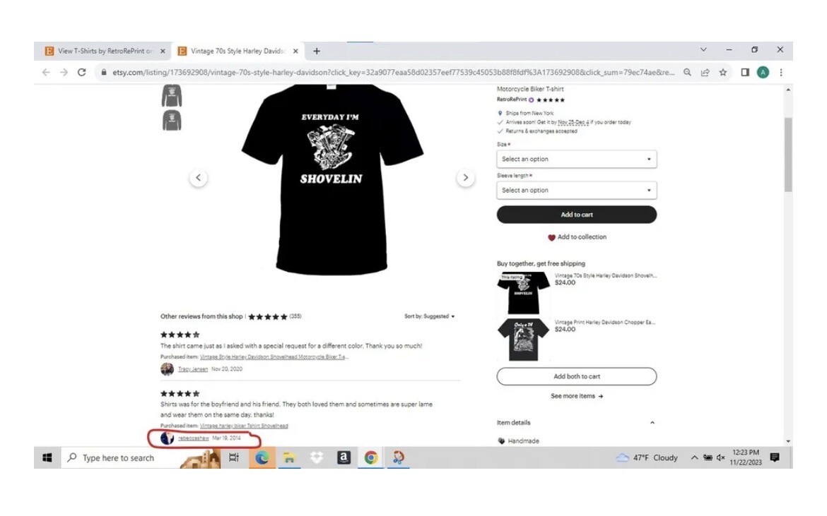 Shovelhead Harley Davidson T-shirt Chopper Everyday im SHOVELIN OG Vintage Style gallery