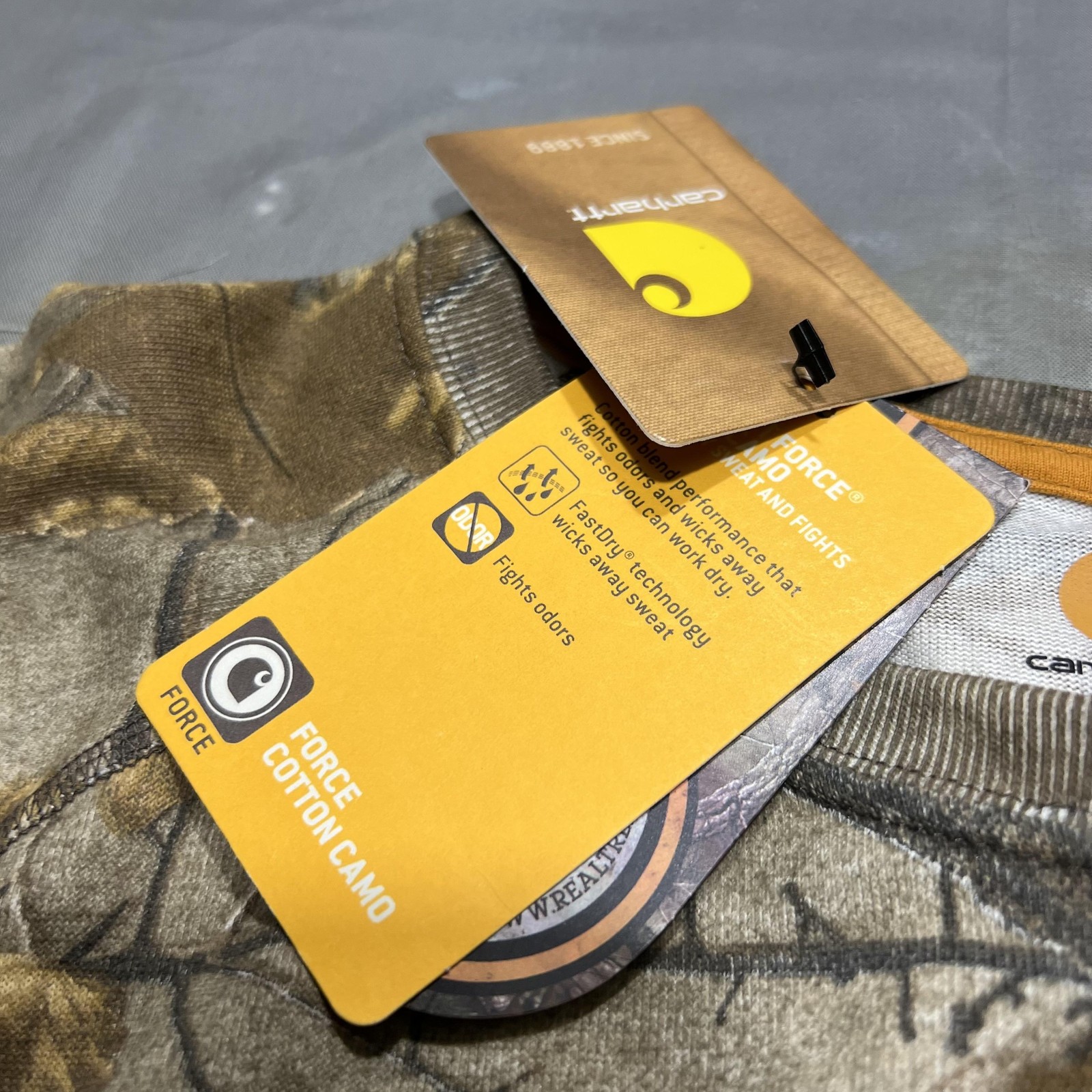 Carhartt Shirt Mens 2XL Camo Long Sleeve Force Cotton Pocket Hunting Outdoor gallery