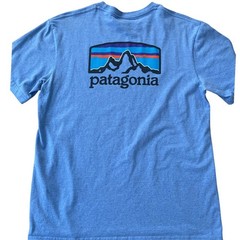 Patagonia Responsibili-Tee Men’s Size Medium Regular Fit Blue T-Shirts