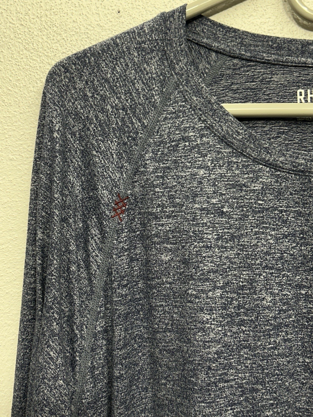 Rhone Men’s Shirt Size XXL 2XL Blue Nylon Blend Running Athleisure long sleeve gallery