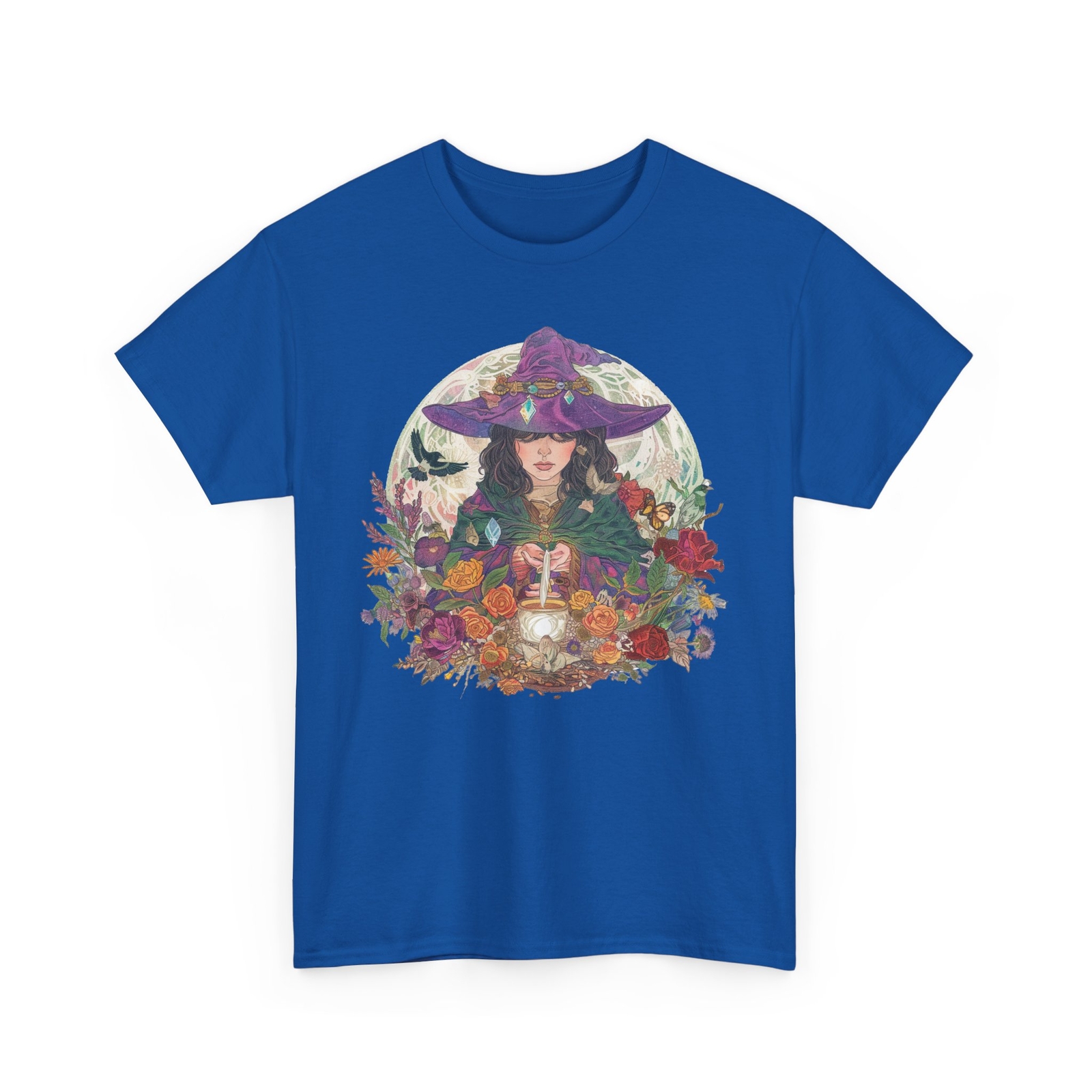 Floral Mystical Witch T-Shirt | Perfect for Magic & Spell Lovers