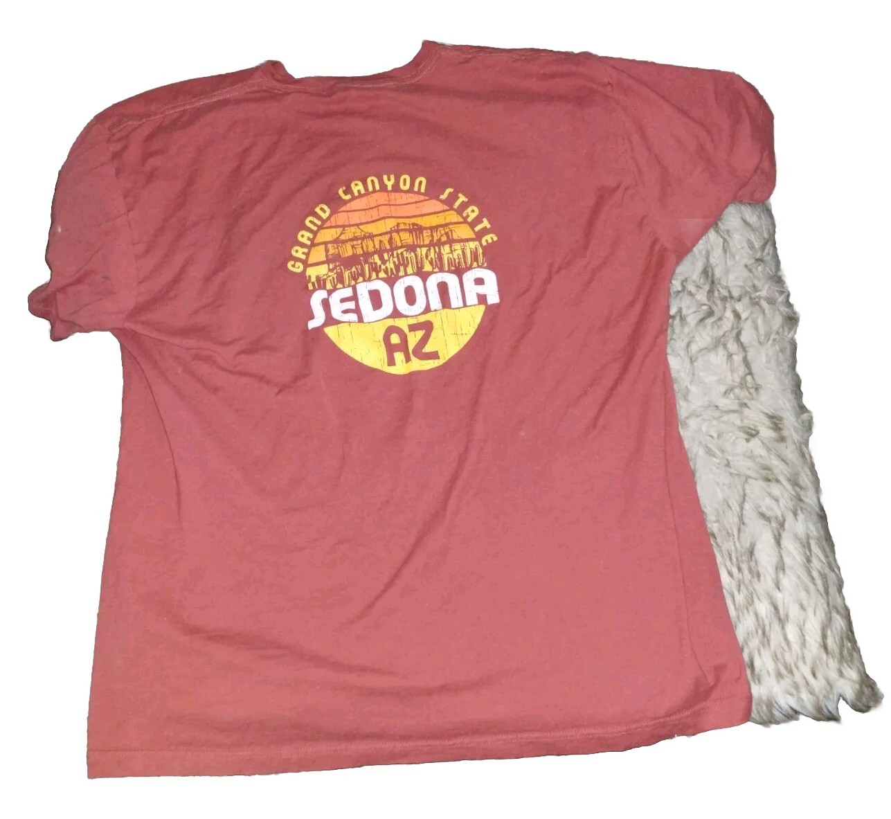 Grand Canyon State Sedona AZ Tshirt Red Double Sided Short Sleeve 2XL No Label