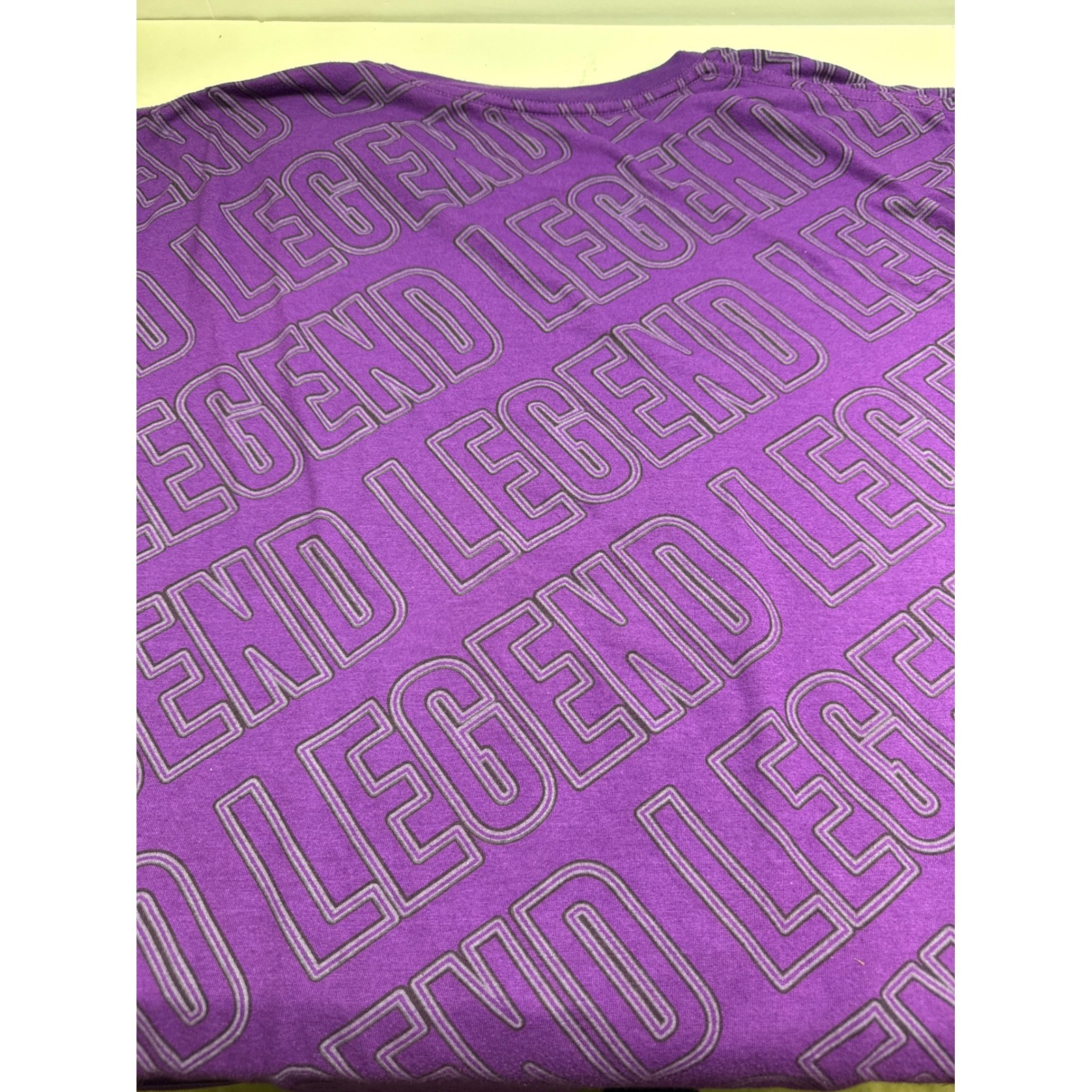 BaileyApparel Mens XL Legend 24 Basketball KobyTeddy Bear Graphic T-Shirt Purple gallery