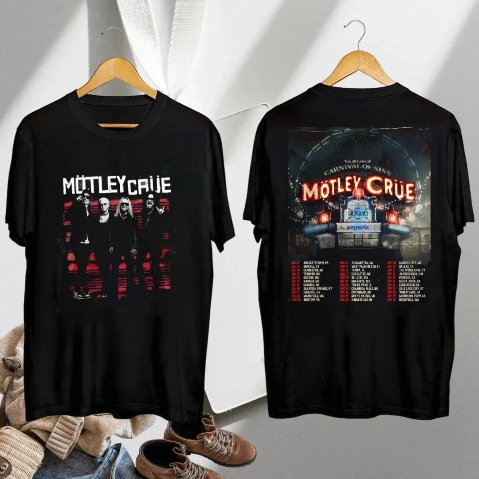Motley Crue Carnival of Sins Shirt, Motley Crue Tour 2026 Unisex T-Shirt
