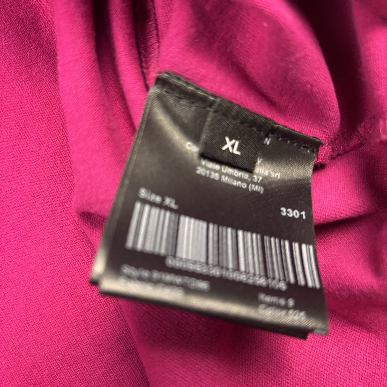 Calvin Klein 205W39NYC Mens Pink Logo Mock Neck Short Sleeve Cotton Knit XL gallery