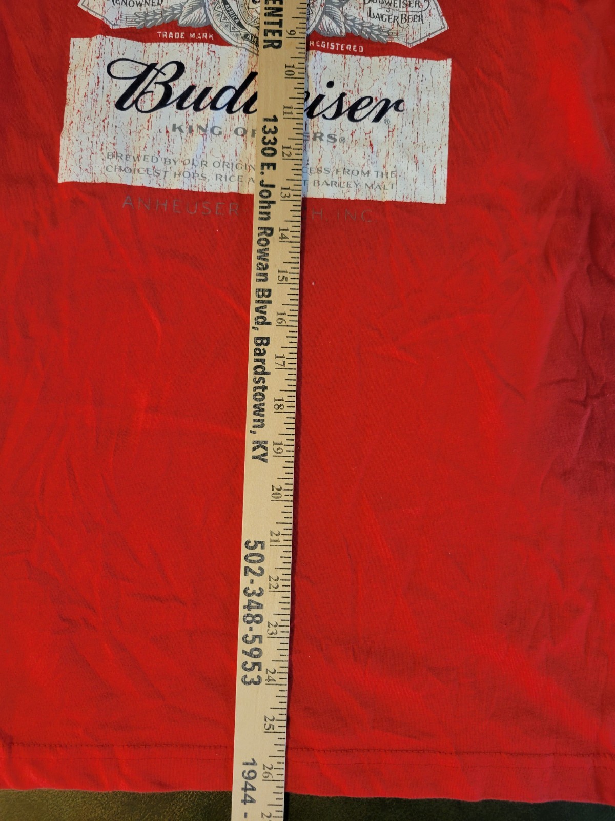 NWT Budweiser King of Beer Men's Tank Top in Red Small 34/36 New gallery