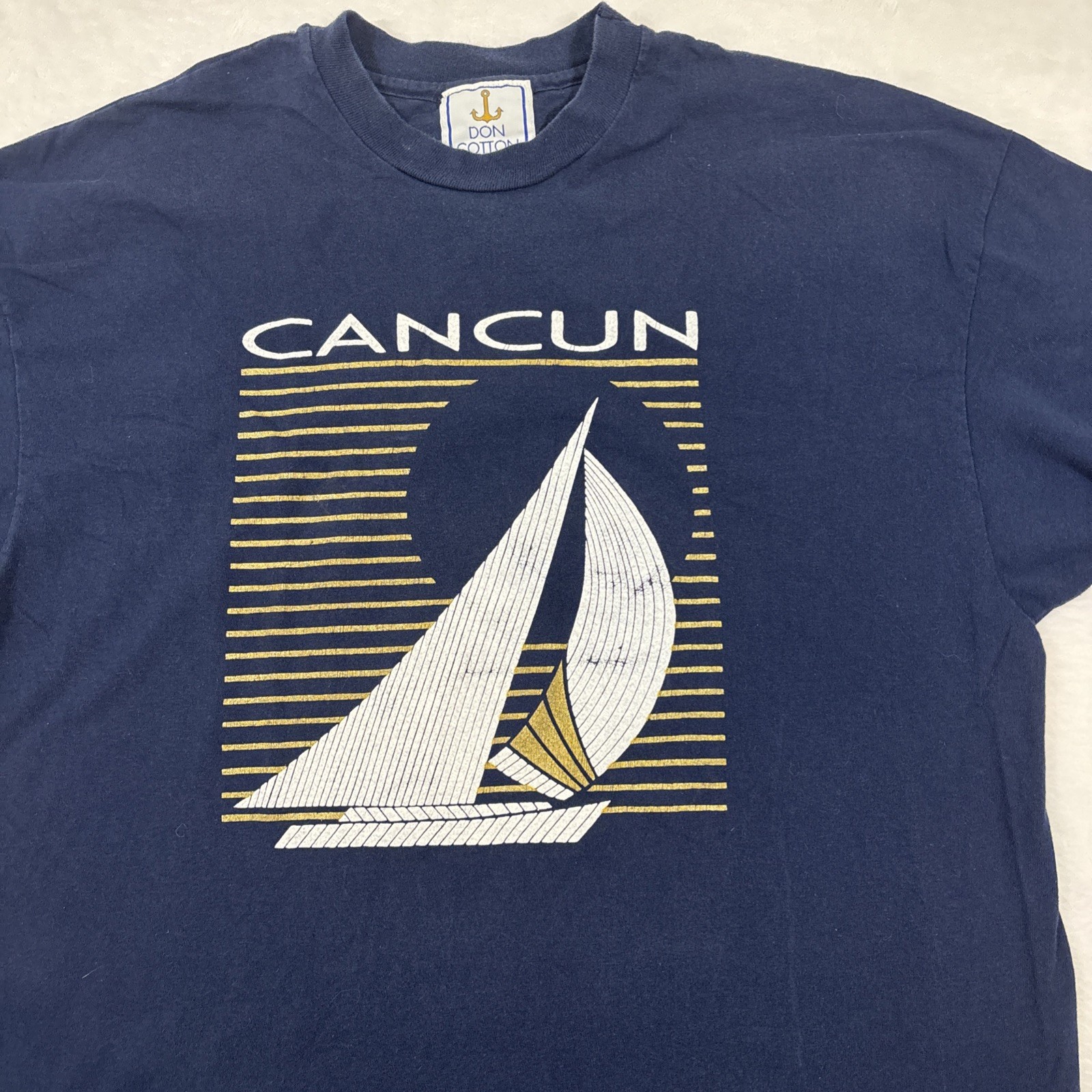 Vintage Single Stitch Men’s XL Cancun Tee Made In USA Single Stitch gallery