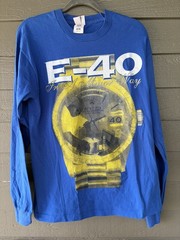 RARE Vintage E40 In A Major Way Sick Wid It Records Rap T shirt L