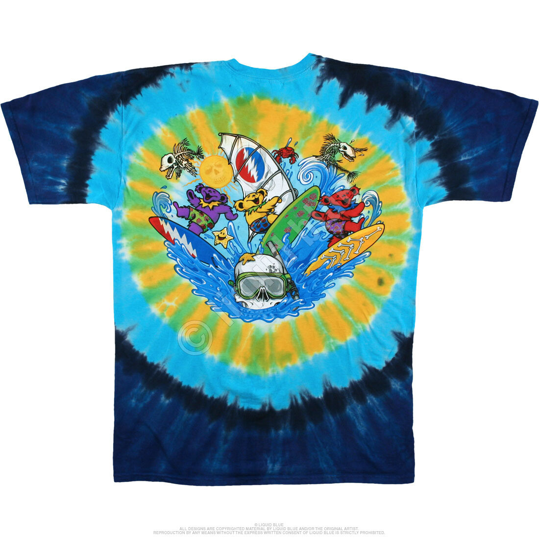 GRATEFUL DEAD-BEACH BEAR BINGO-Summr-2SD TIE DYE T-SHIRT S-M-L-XL-2X Garcia,Lesh gallery