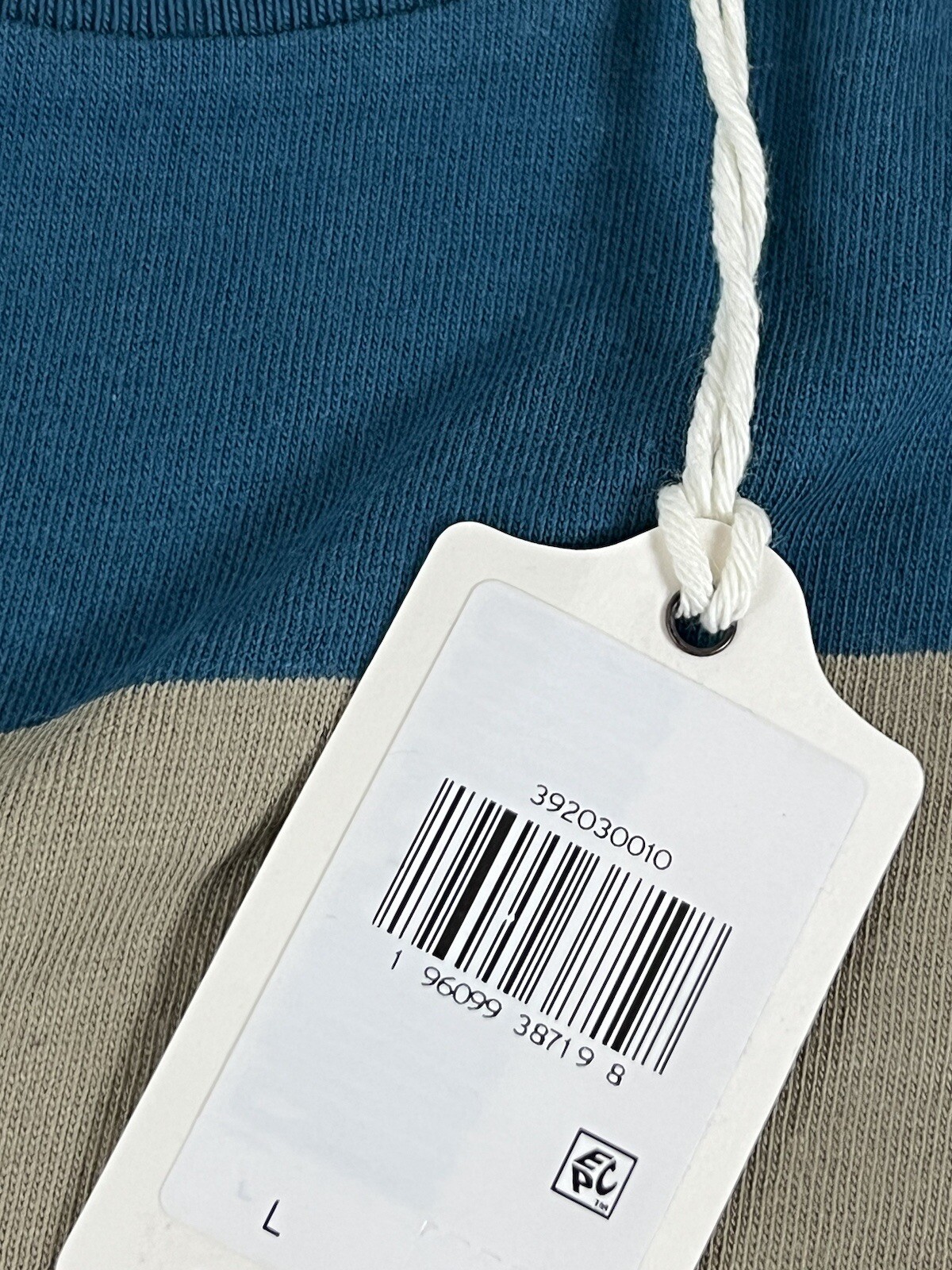 LEVIS VINTAGE CLOTHING LVC 1940’S SPLIT HEM T-SHIRT STRIPE BLUE/GRAY L NWT gallery