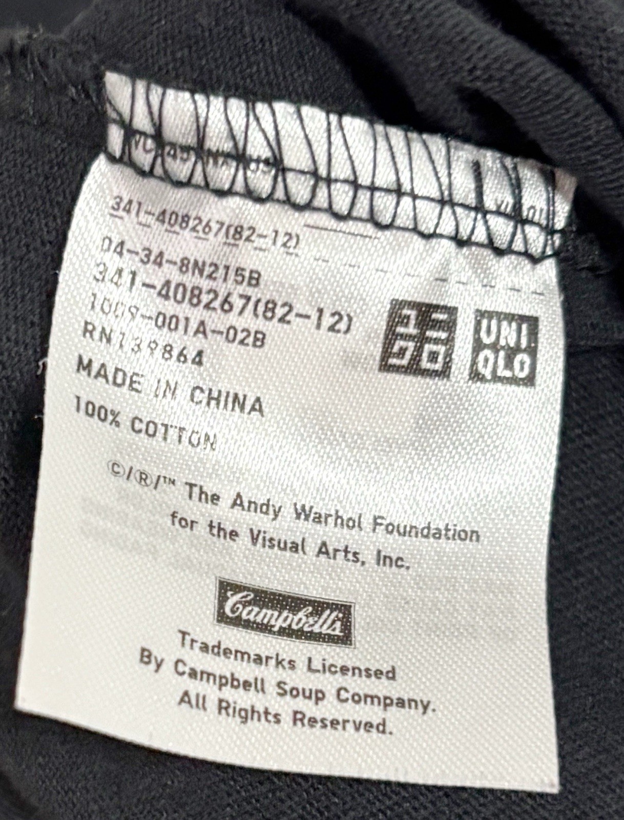 Uniqlo, Men Short Sleeve SPRZ NY Campbells Andy Warhol Shirt Top, Medium gallery