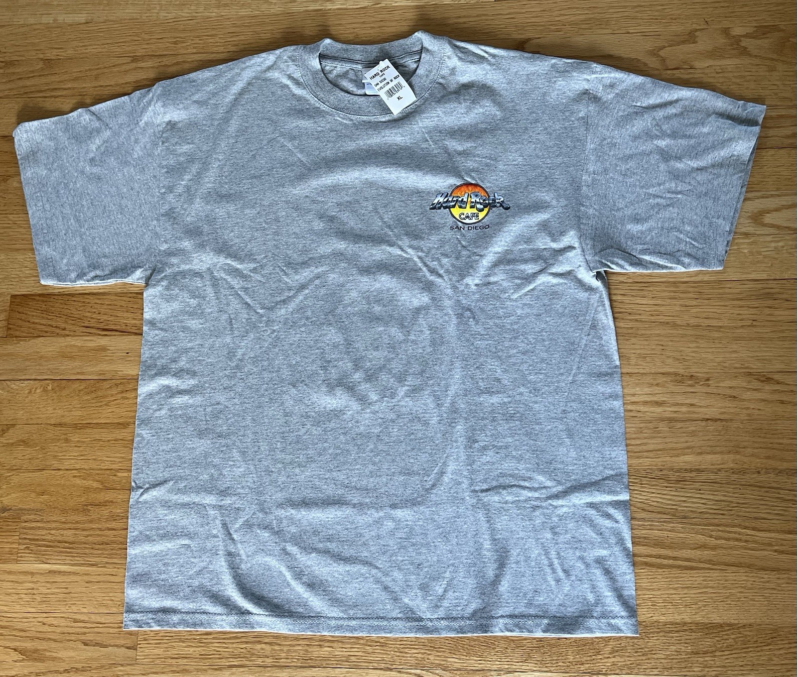 Vintage Hard Rock Cafe San Diego Evolution of Rock Shirt Mens XL Gray Deadstock gallery