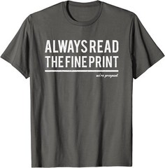 Always Read Fine Print We’re Pregnant Reveal Unisex T-Shirt