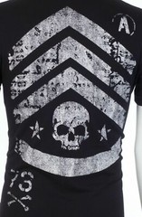 ARCHAIC by AFFLICTION Strong Crest Black White Regular Fit Men T-shirt S-3XL NWT