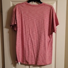 Hanes Ultimate X-Temp Men’s Pink Heathered Crew Neck Short Sleeve T-Shirt L