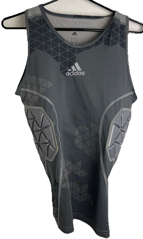 Adidas Climacool Techfit 3 Pad Compression Tank Gray Mens Size S