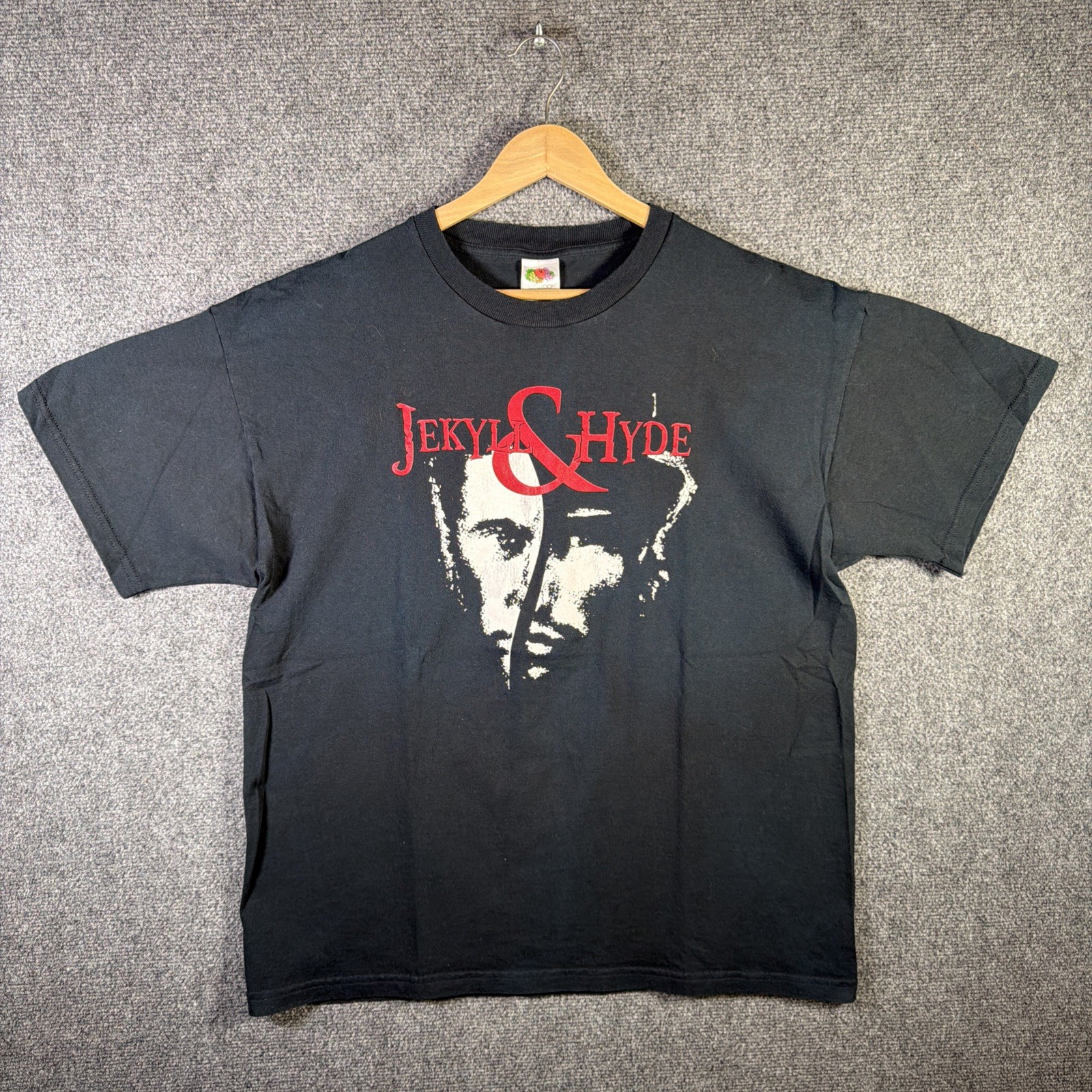Vintage Jekyll And Hyde Shirt XL Black 90s Novella Book Promo Fiction Strange