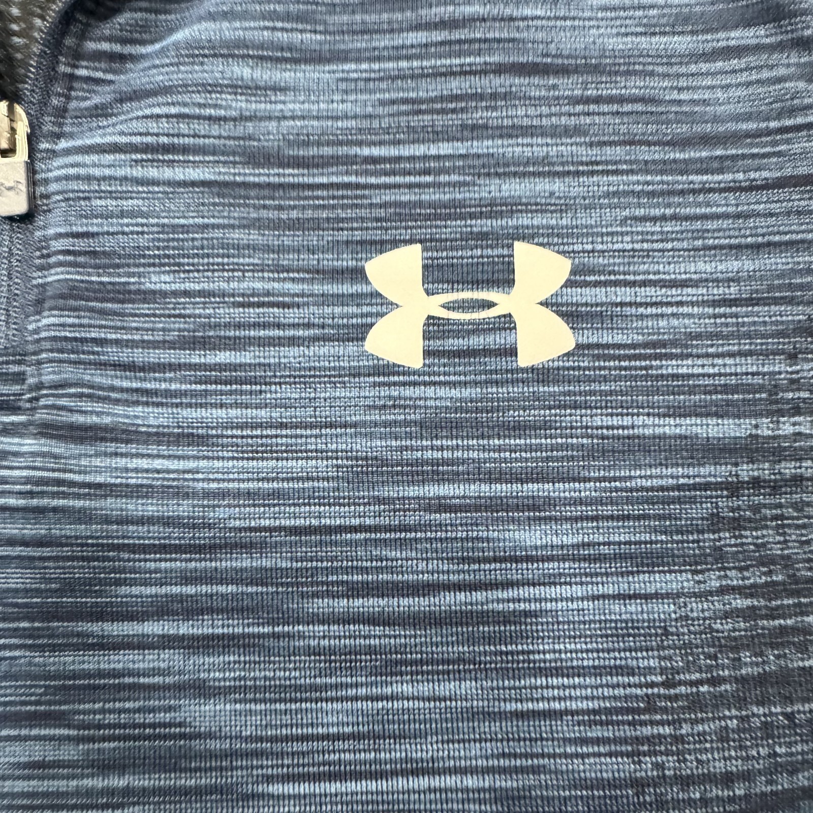Under Armour Shirt Mens Small Blue Long Sleeve 1/4 Zip Fitted Heat Gear Active gallery