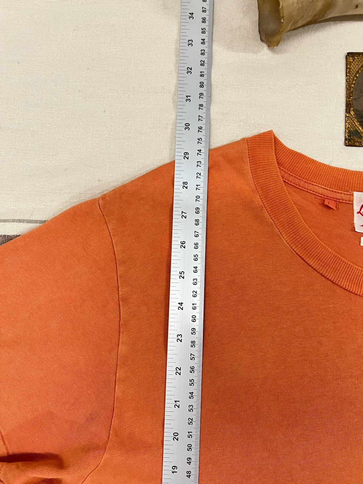LVC T-Shirt L Levi's Vintage Clothing 50s Sportswear Orange Single Stitch 42" gallery