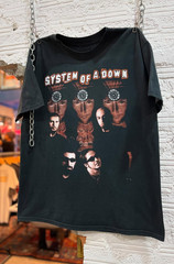 Vintage System Of A Down Mezmerize Members Black Unisex T-shirt Size S-5XL