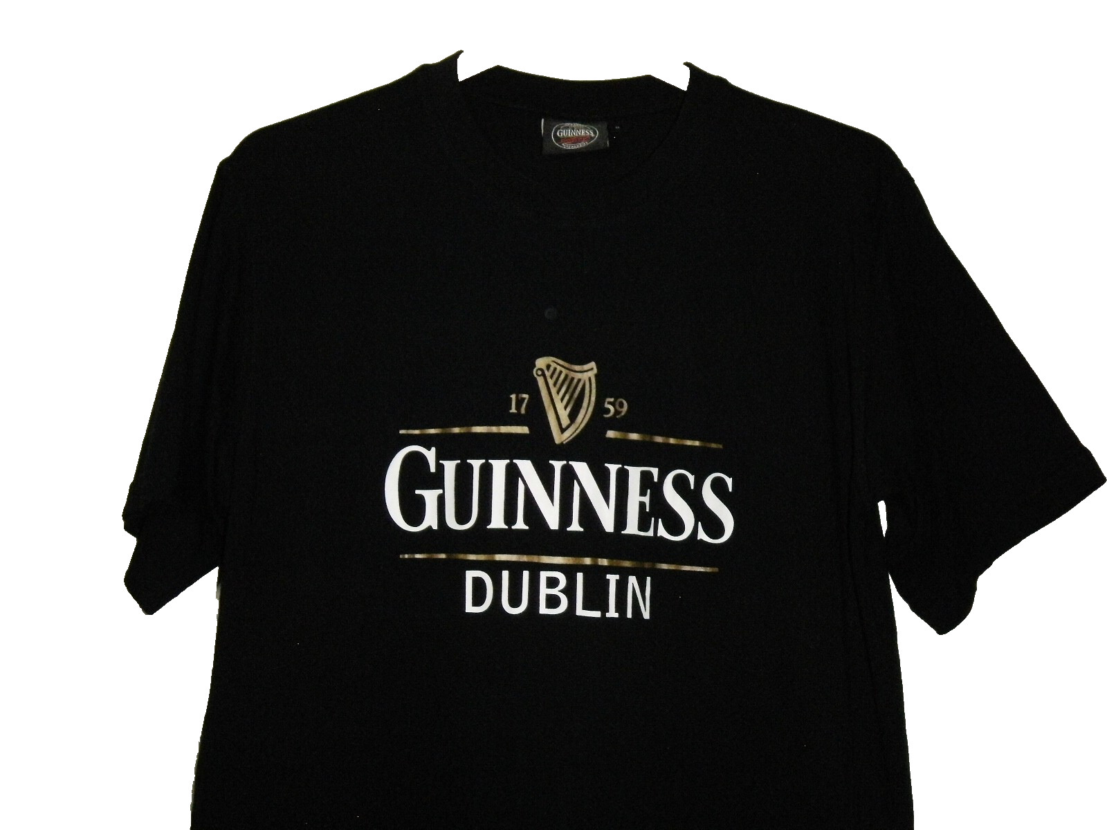 Guinness Official Merchandise T-Shirt Men M Black Crew Short Sleeve gallery