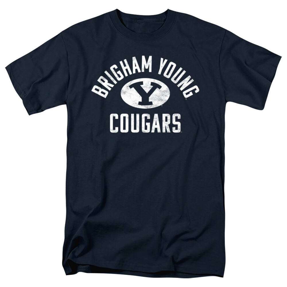 Brigham Young University Adult T-Shirt Cougars Logo, Navy, S-5XL gallery