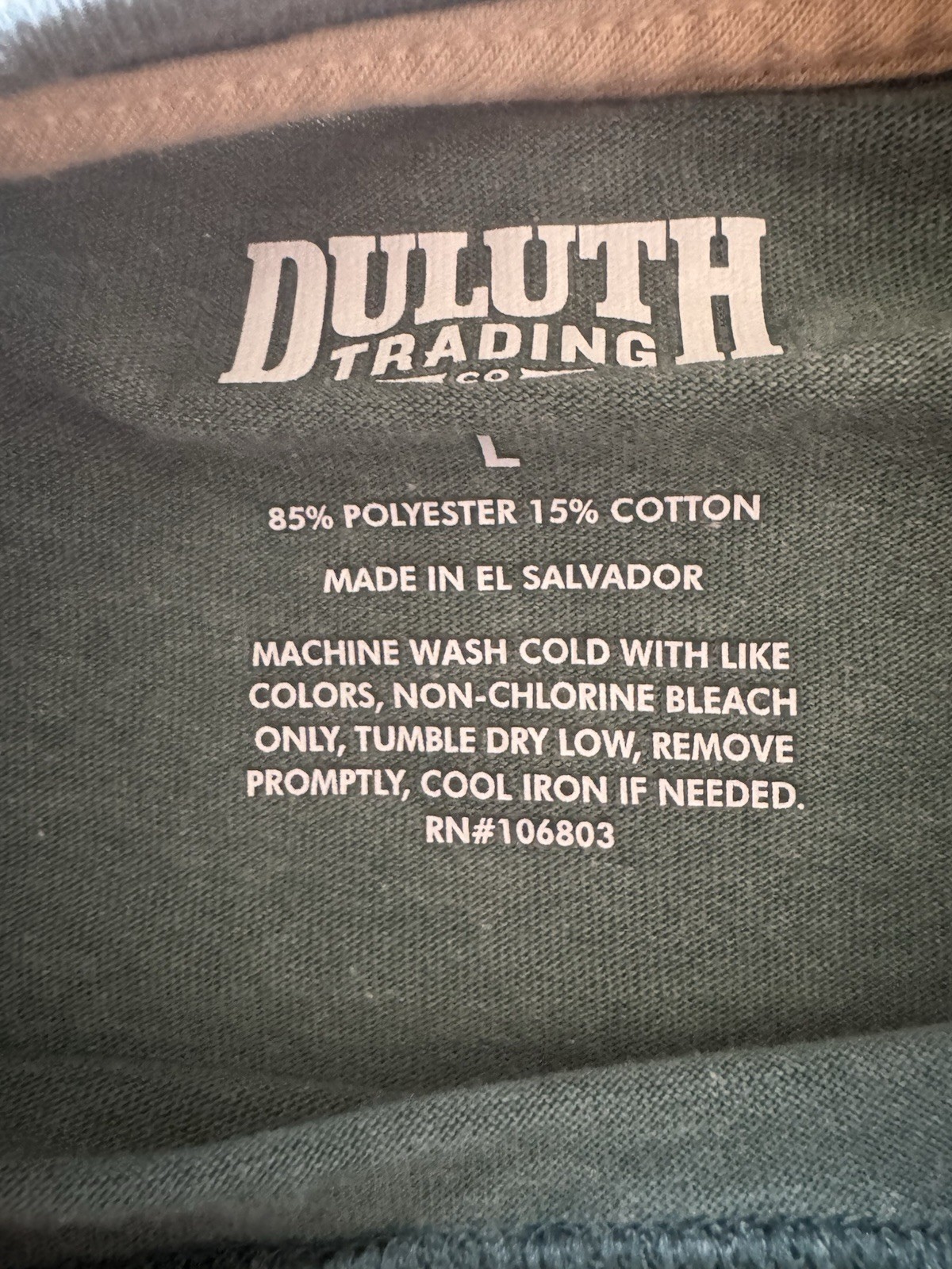 Duluth Trading Co Mens T-Shirt Green Short Sleeve Cotton Size L Pencil Pocket gallery