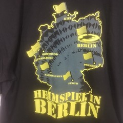 BVB 09 T shirt B&C Collection Size XL Black/Yellow Front/Back Graphic Fussball