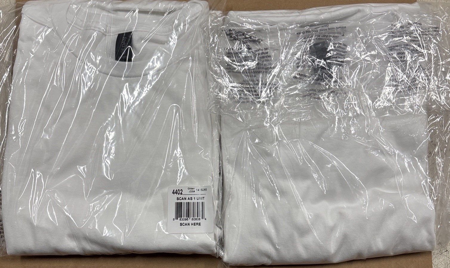 Gildan Unisex Adult Ultra Cotton T-Shirt, Style G2000, 4 Pack In White Size 3XL gallery