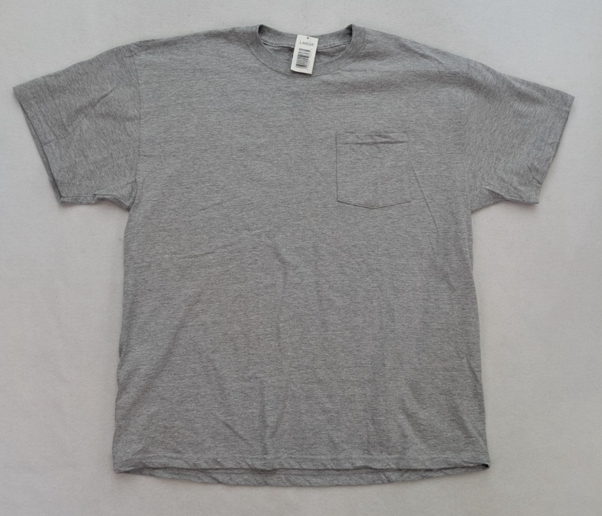 Russell Athletic Men's T-Shirt Size L Gray Short Sleeve Pocket Crew Neck NEW gallery