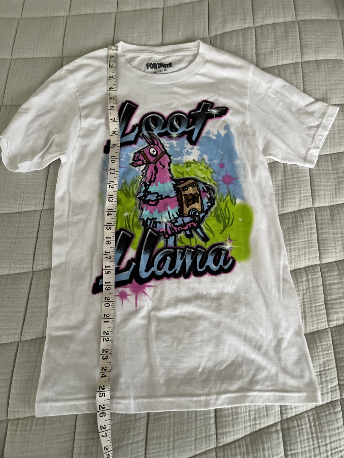 Fortnite Loot Llama Epic Games White Short Sleeve T Shirt Xtra Small gallery