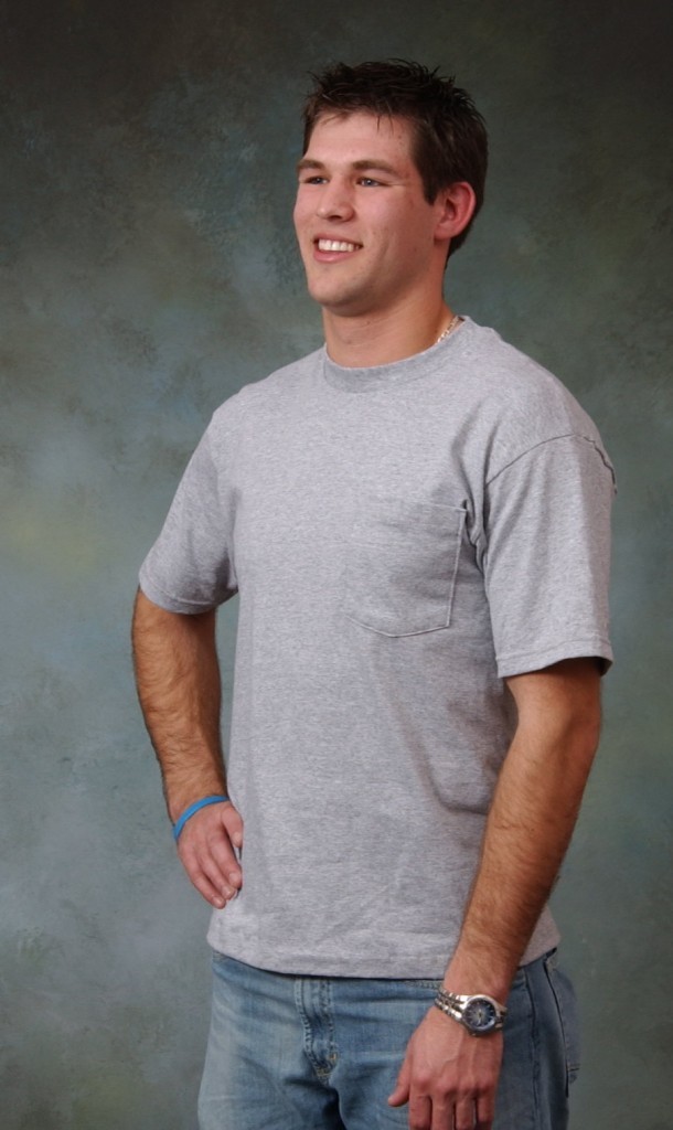 Adult Pocket t-shirt. Short sleeve. 100% cotton, Size M to 8XLT. Made in USA gallery