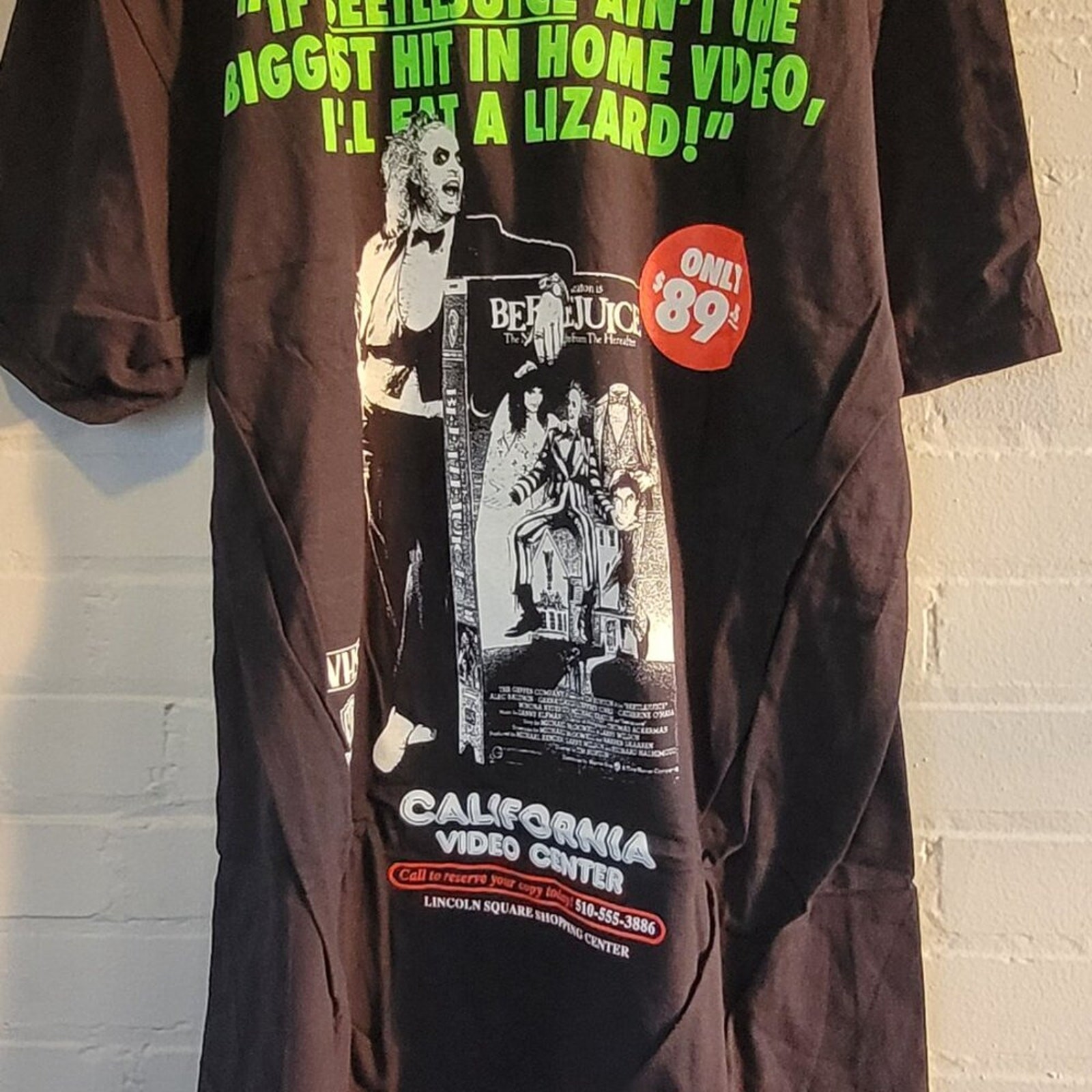 Rucking Fotten Beetlejuice VHS Promo T-Shirt Large Comfort Colors Double Sided gallery