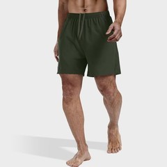 3 Pack Men’s Athletic Running Shorts 5 Large, Black,dark Gray,army Green